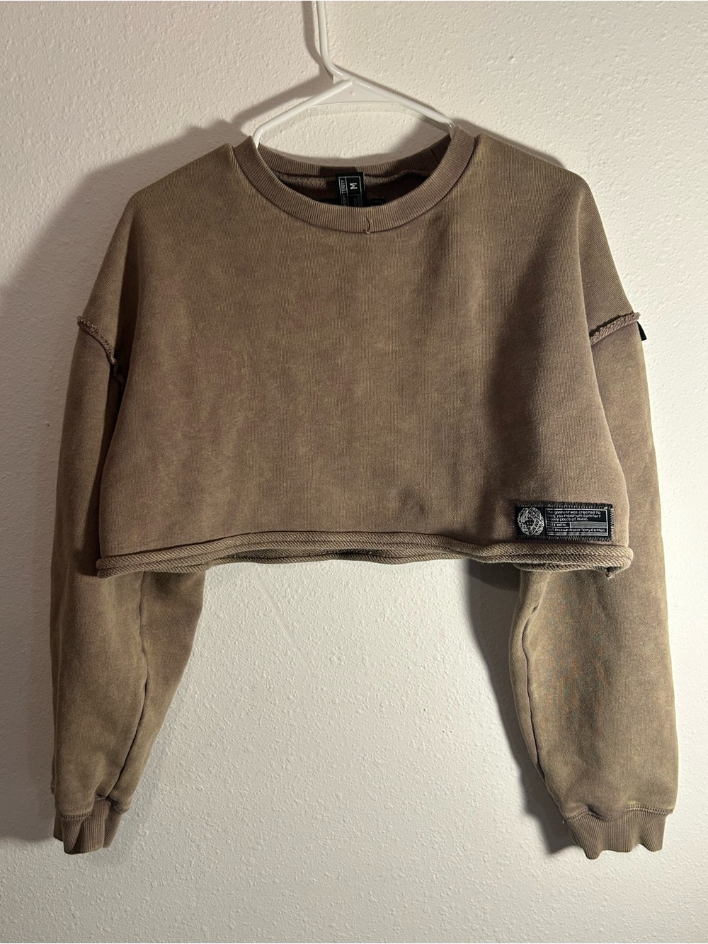 Alphalete "Very Terry" 100% French Terry cotton crop sweatshirt